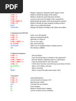 Microstation Keyboard Shortcuts | PDF | Cartesian Coordinate System ...