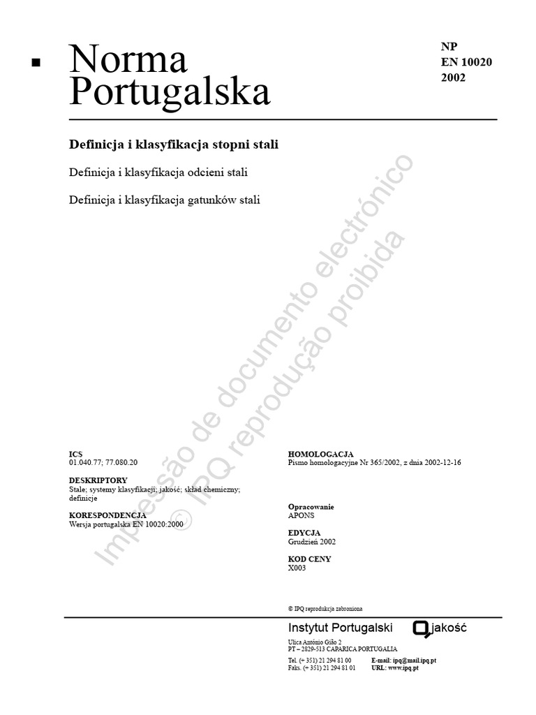 En 10020 | PDF