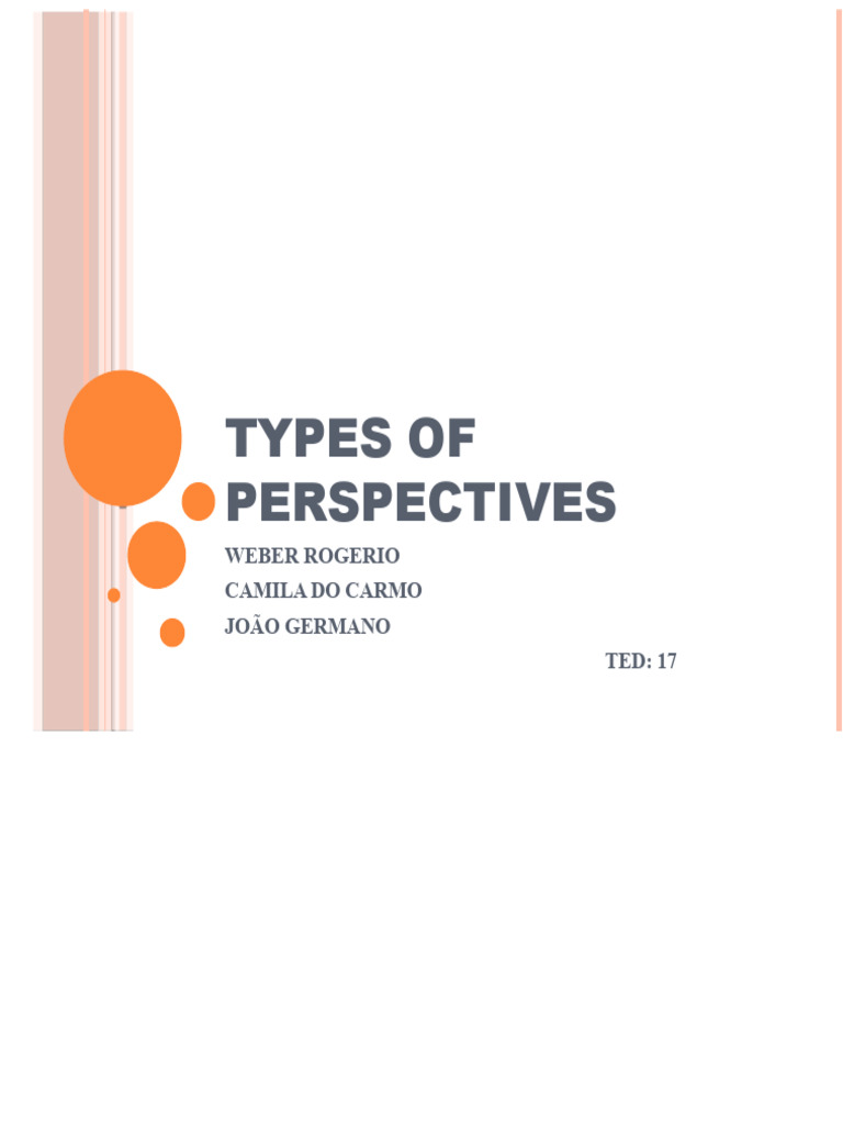 Types of Artistic Perspectives Explained | PDF