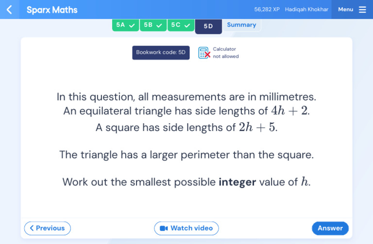 Equilateral Triangle vs Square Perimeter | PDF