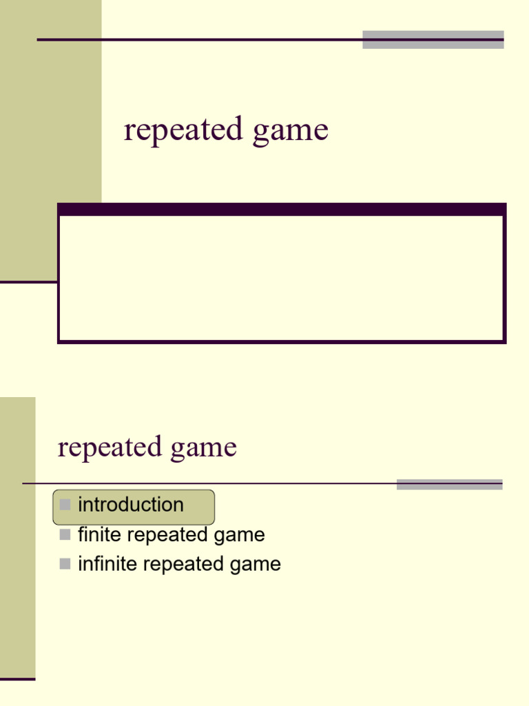 Understanding Repeated Games Strategies | PDF | Gaming | Mathematical ...