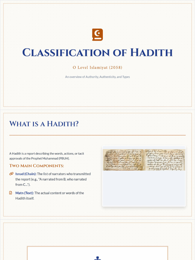 Classification of Hadith | PDF