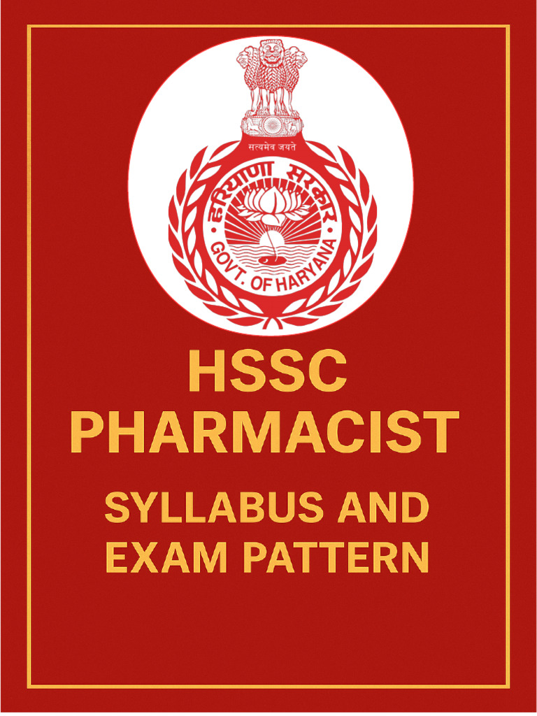 HSSC Pharmacist Exam Pattern & Syllabus | PDF | Pharmacy | Drugs
