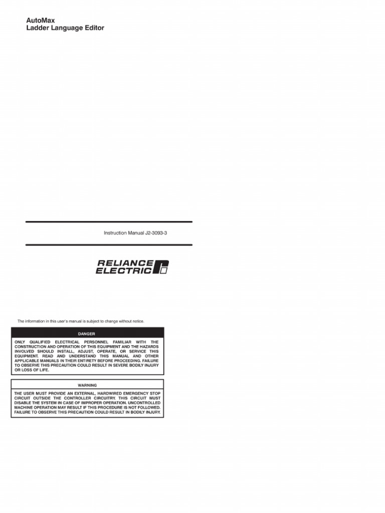 AutoMax Ladder Editor Instruction Manual | PDF | Window (Computing ...