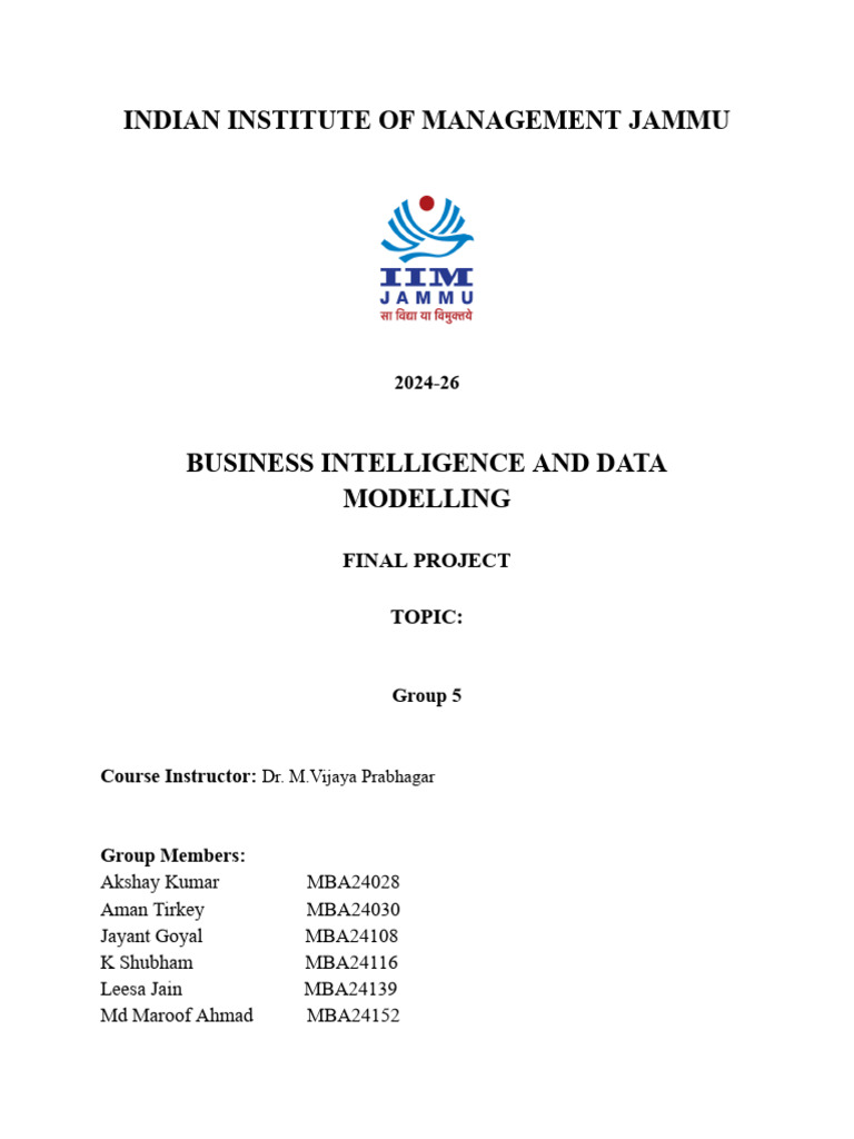 BIDM Report | PDF | Employee Retention | Cluster Analysis