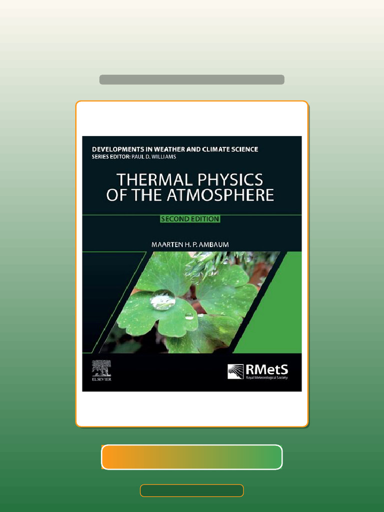 Test Bank for Thermal Physics of the Atmosphere Developments in Weather ...