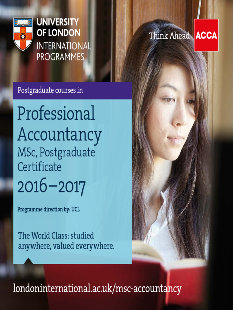 MSc in Professional Accountancy Online | PDF