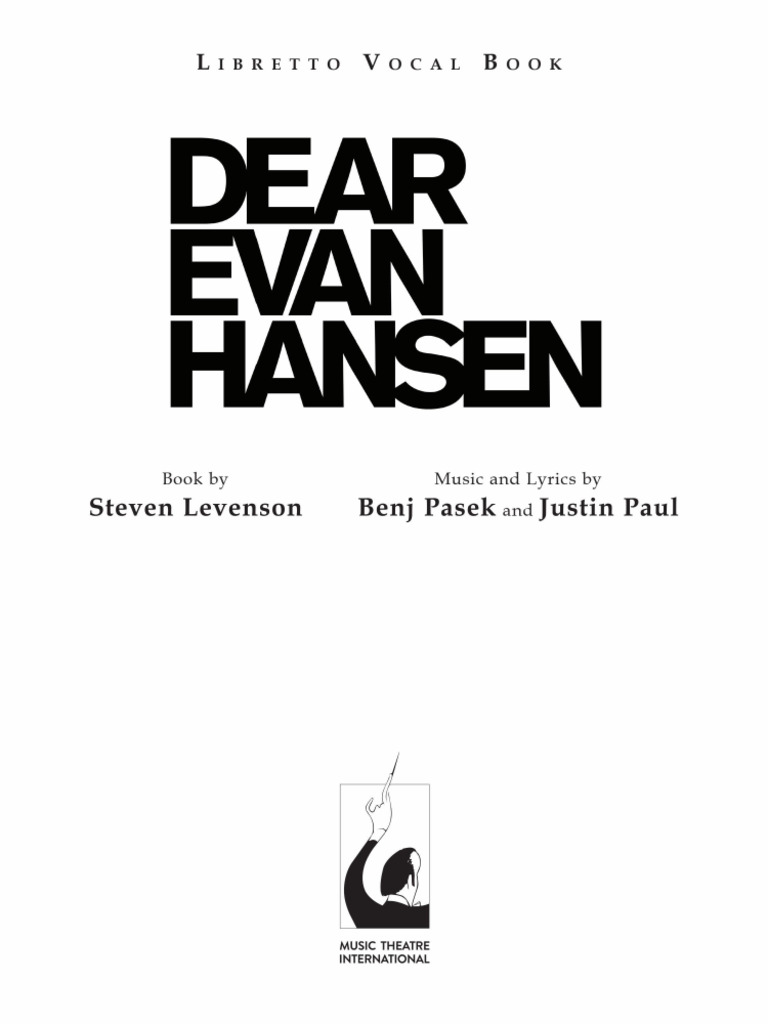 Dear Evan Hansen PDF
