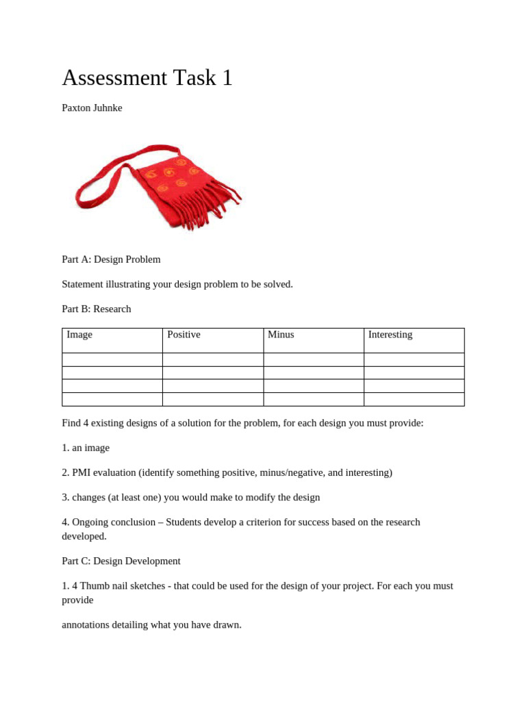 Assessment Task 1 | PDF