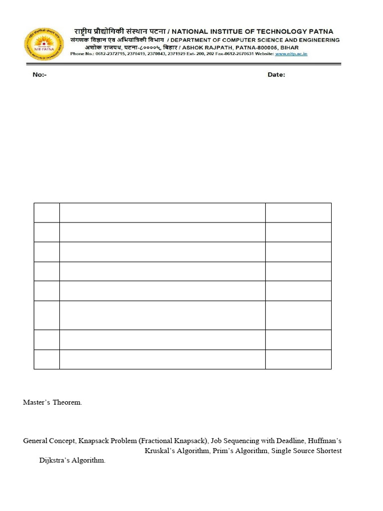 MC460304_Design and Analysis of Algorithms | PDF | Computational ...