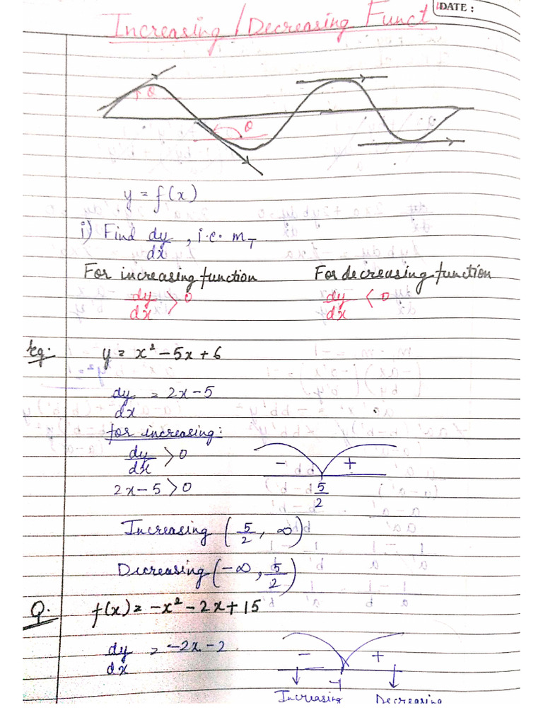 Increasing and Decreasing-1 | PDF