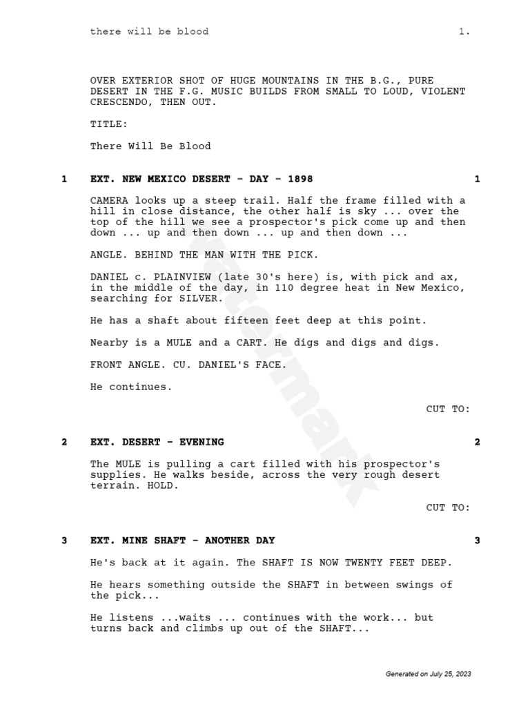 There Will Be Blood | PDF