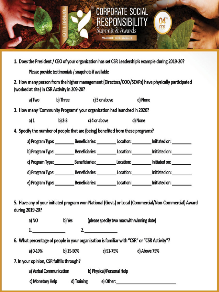 Questionnaire | PDF