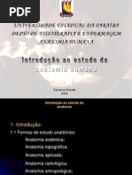 Introdução ao estudo da anatomia