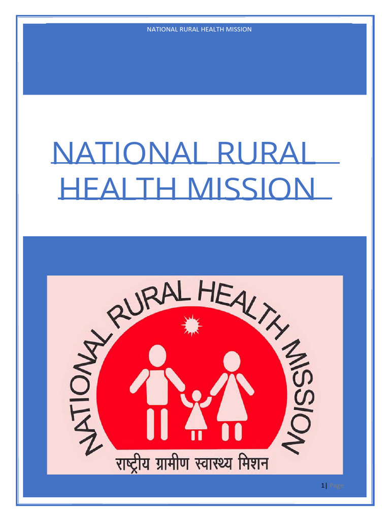 National Rural Health Mission Overview | PDF | Health Economics ...