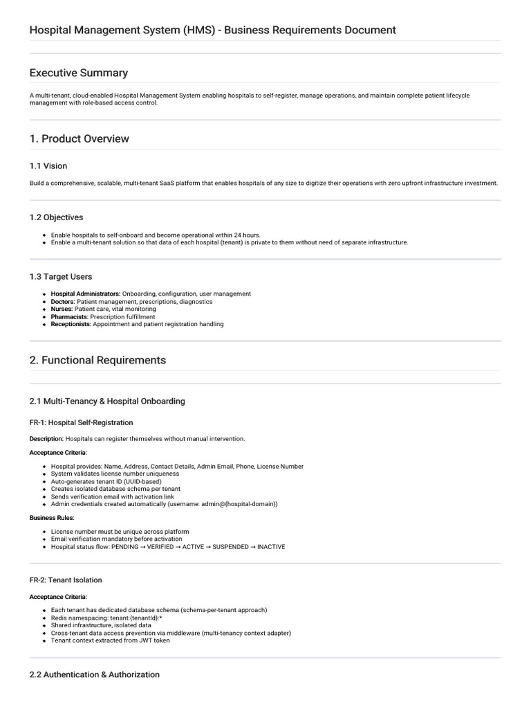 Cloud-Based Hospital Management System | PDF | Computing