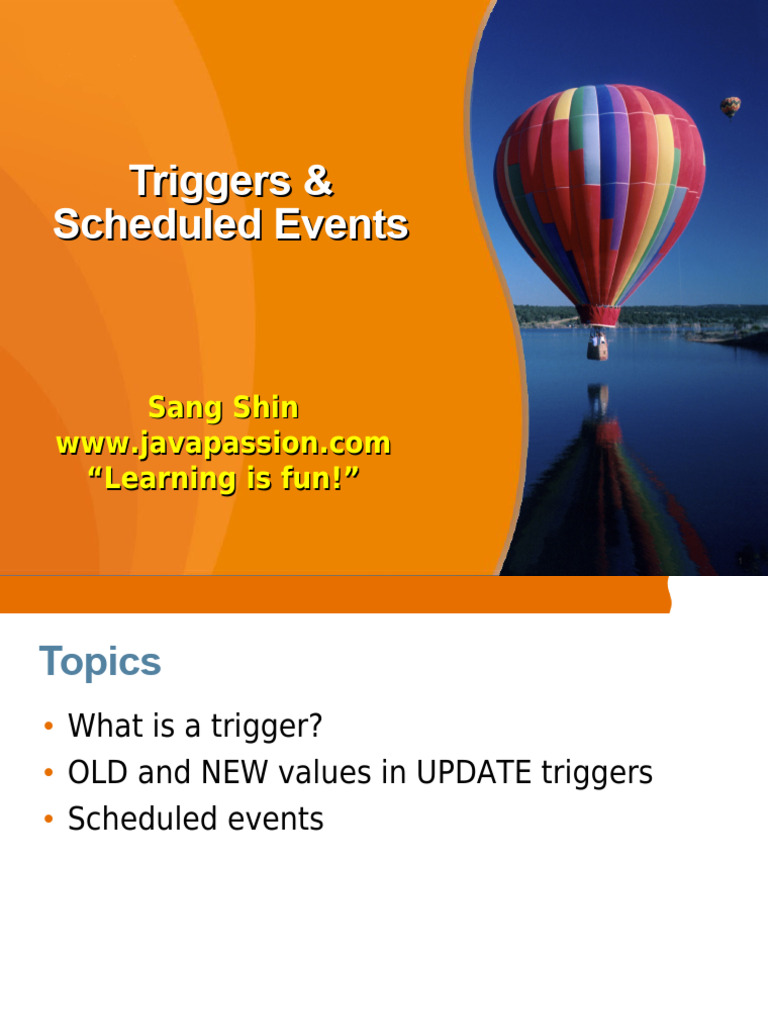 Triggers | PDF | Computer Data | Data
