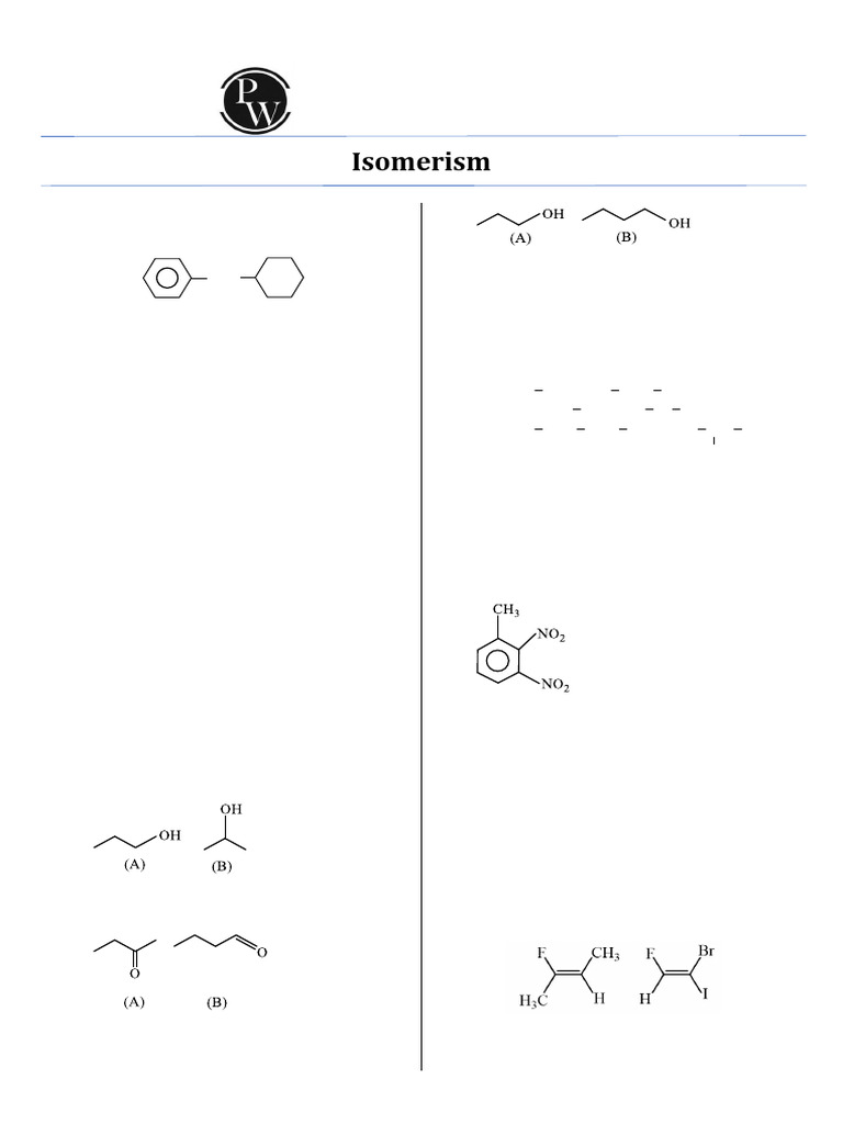 Isomerism Concepts and Examples | PDF | Isomer | Chemistry