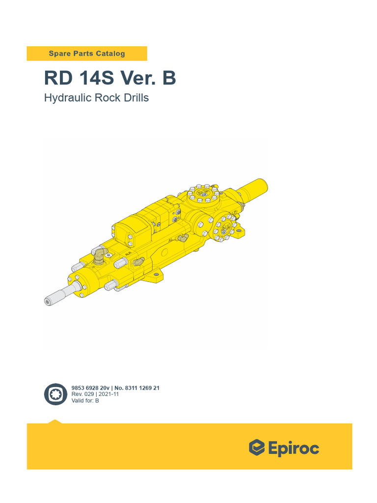 9853 6928 20v Spare Parts Catalog RD 14S Ver. B | PDF