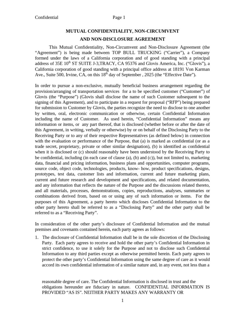 Mutual Confidentiality Agreement Template | PDF | Arbitration | Non ...