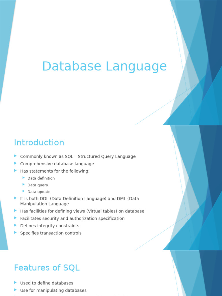 Understanding SQL: Database Language Basics | PDF | Databases ...