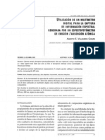 Multímetro Digital para Capturar Espectros de Emisión Atómica