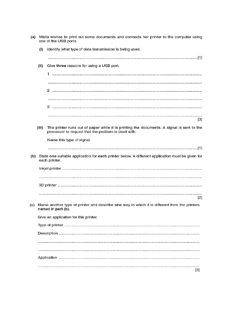 Output Devices Practice Question | PDF