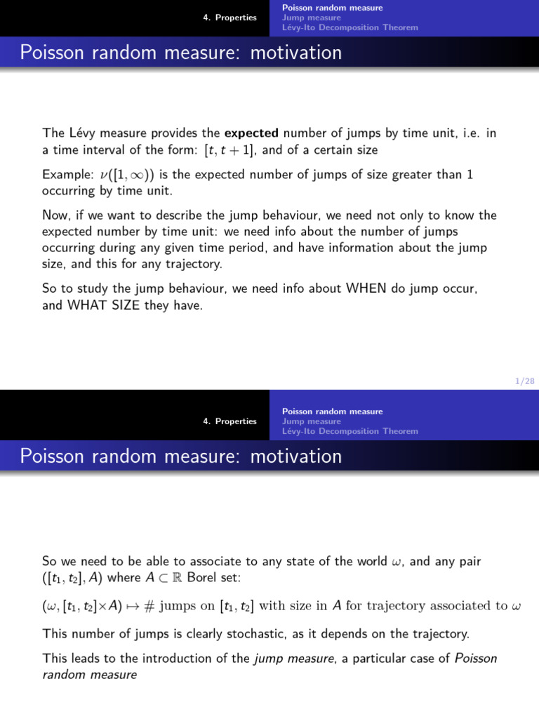 Levy Ito and Path Properties Part 2 | PDF | Measure (Mathematics ...