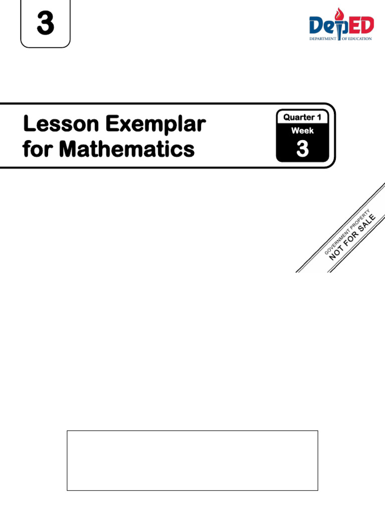 Grade 3 Math Lesson Plan: Week 3 | PDF | Perpendicular | Line (Geometry)