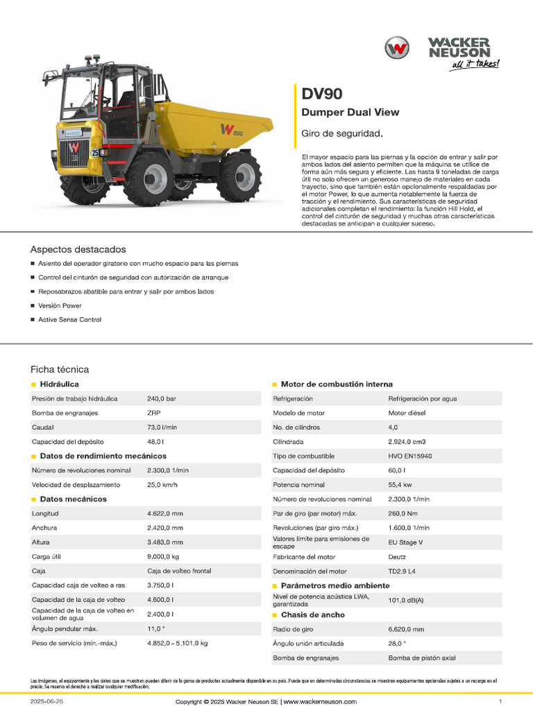 Dumper Dv90 | PDF