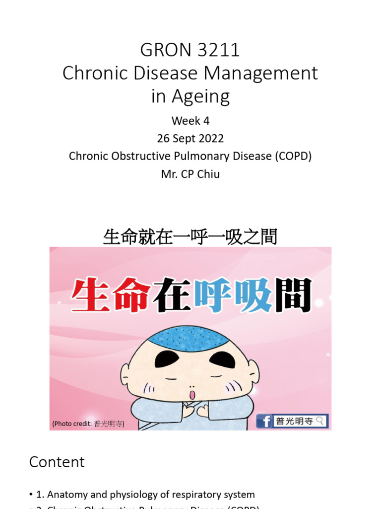 COPD Management in Aging Adults | PDF | Respiratory Tract | Chronic ...