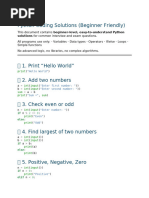 CodeChef Python Practice Problems | PDF | Computer Programming ...