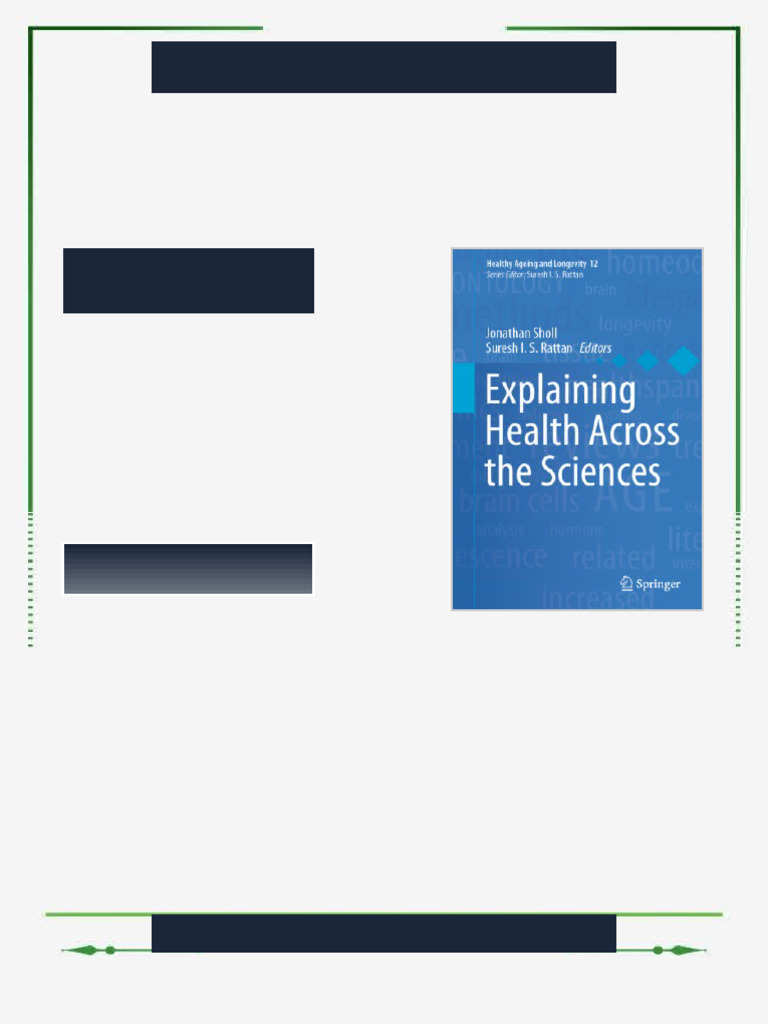 Explaining Health Across the Sciences Jonathan Sholl eBook 2025 premium ...