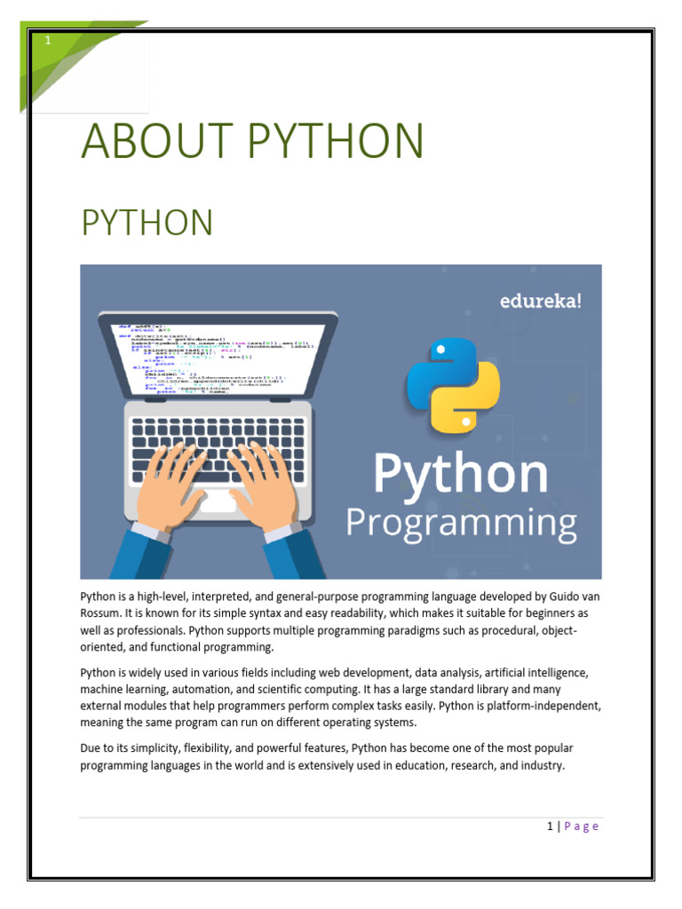 Project Format | PDF | Python (Programming Language) | Programming