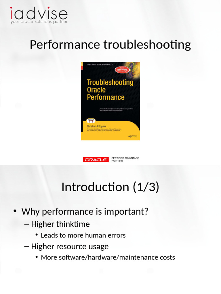 Performance Troubleshooting Guide | PDF | Database Index | Data Management