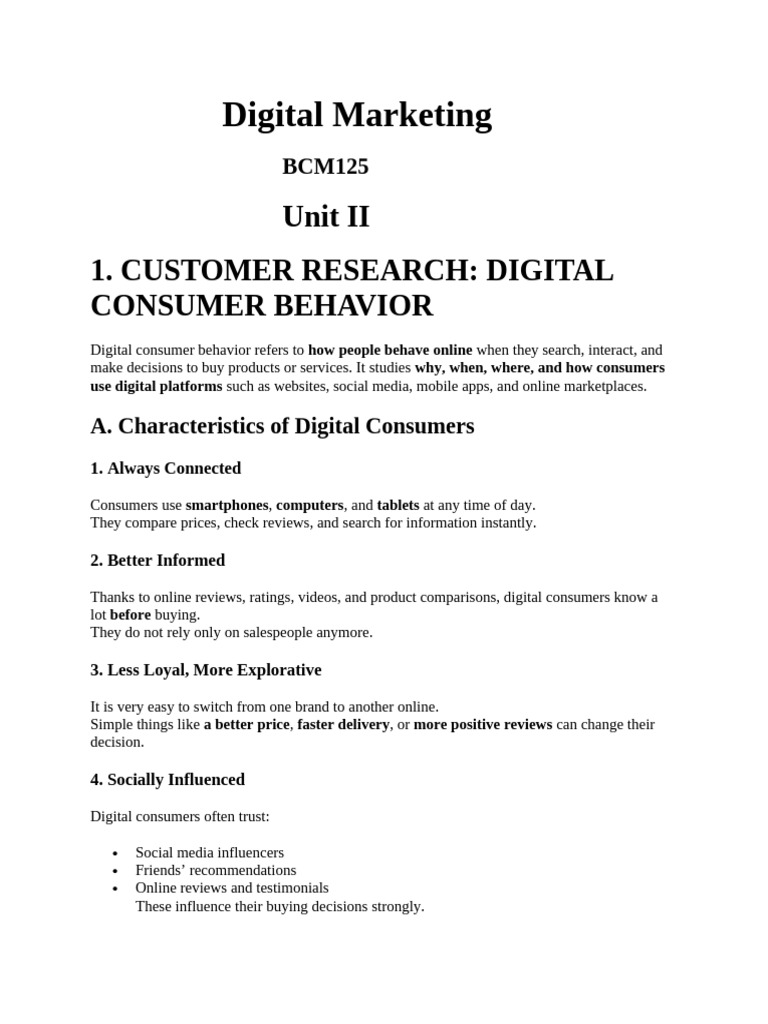 Digital Consumer Behavior Insights | PDF | Market Segmentation ...