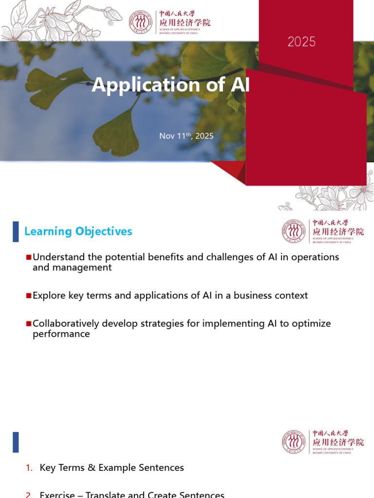 AI Applications in Business Management | PDF | Artificial Intelligence ...