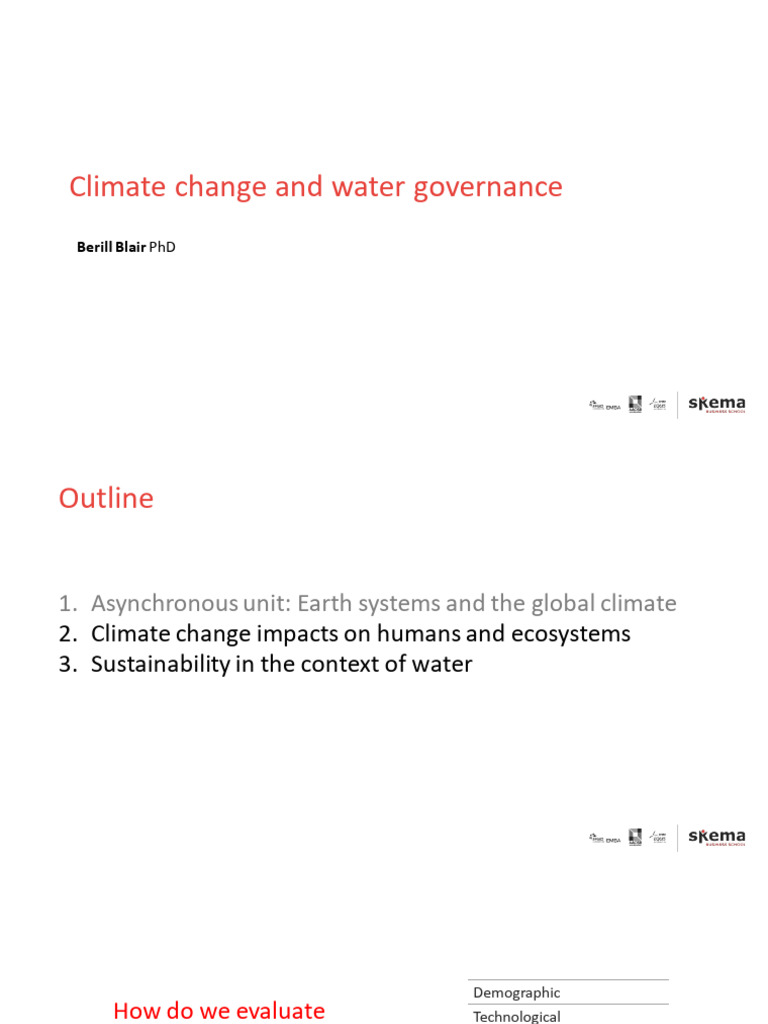 Climate Change and Water | PDF | Climate | Water Scarcity