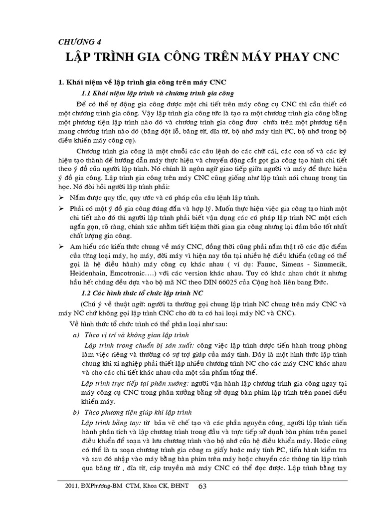 Chuong 4 - Lap Trinh Gia Cong Phay | PDF