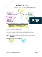 Electrolytic Cells (ELC's)