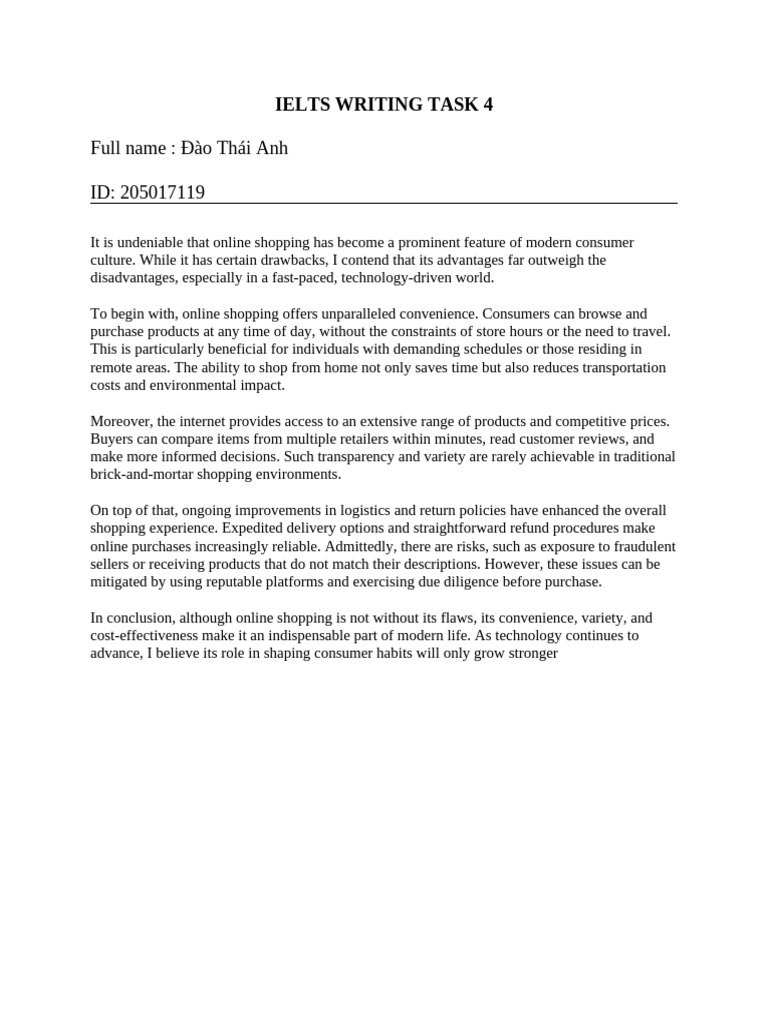 Ielts Writing Task 4 | PDF