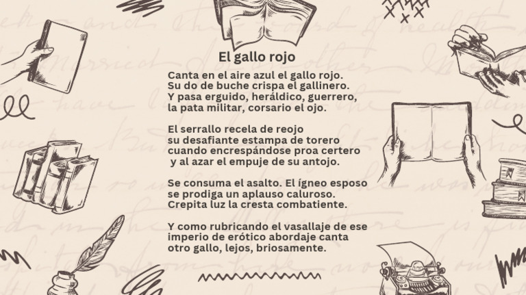 El Gallo Rojo: Poema de Valor y Color | PDF