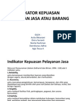 Indikator Kepuasan