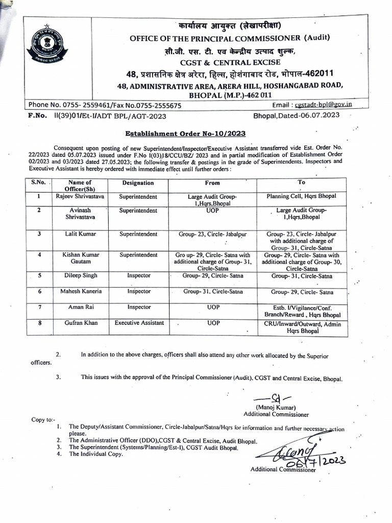 Order | PDF | Legal Action | Positions Of Authority