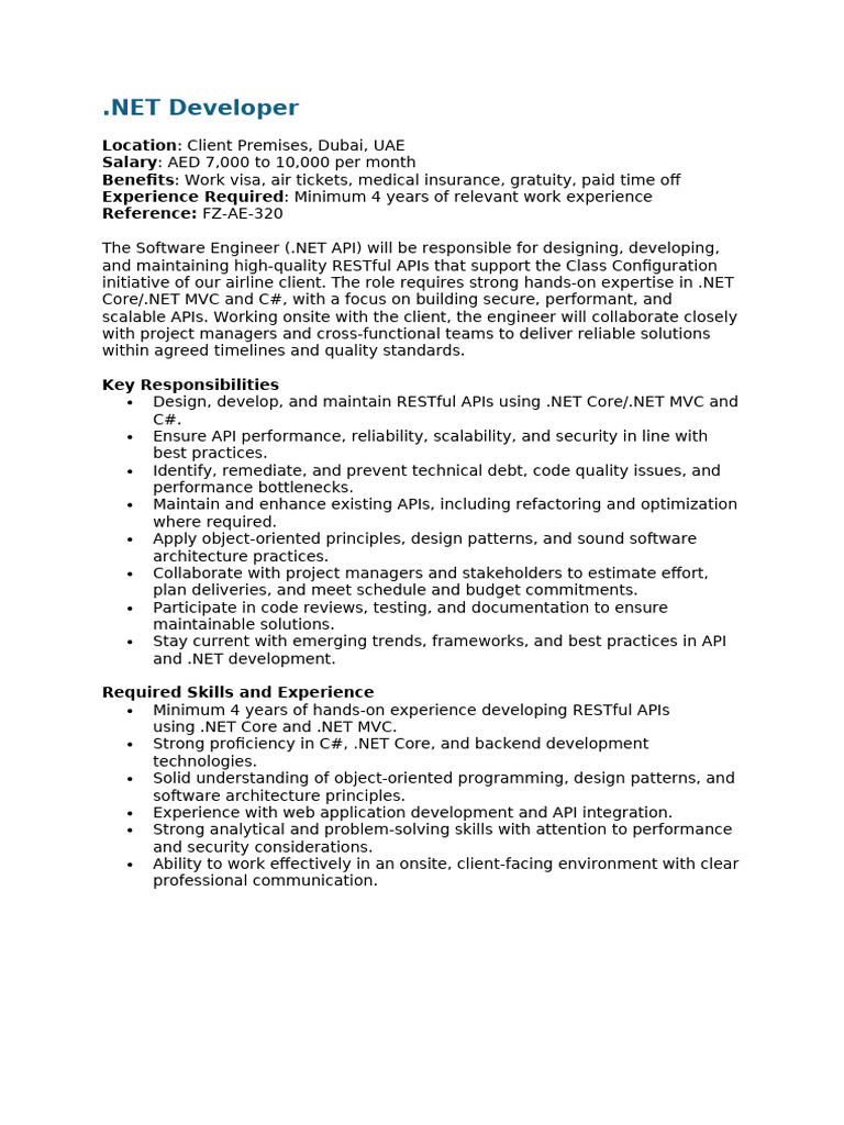 JD Se Dotnet FZ Ae 320 1 | PDF