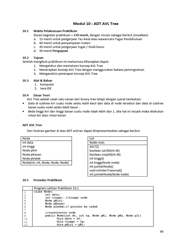 Panduan Praktikum ADT AVL Tree | PDF
