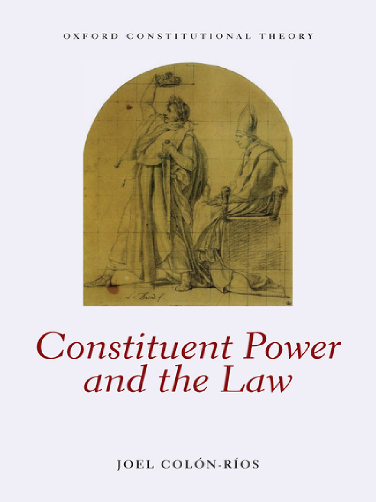 Constituent Power and Legal Theory | PDF | Sovereignty | Constitution