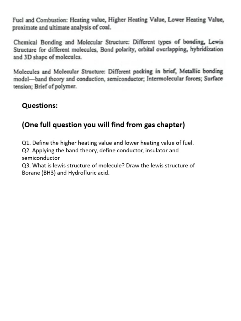 Visual Reference: Heating Values And Lewis Structures Explained Pdf