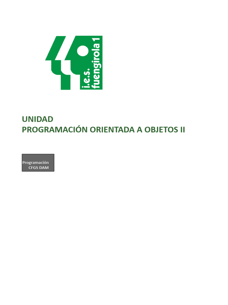Apuntes POO2 | PDF | Java (lenguaje de programación) | Objeto (informática)