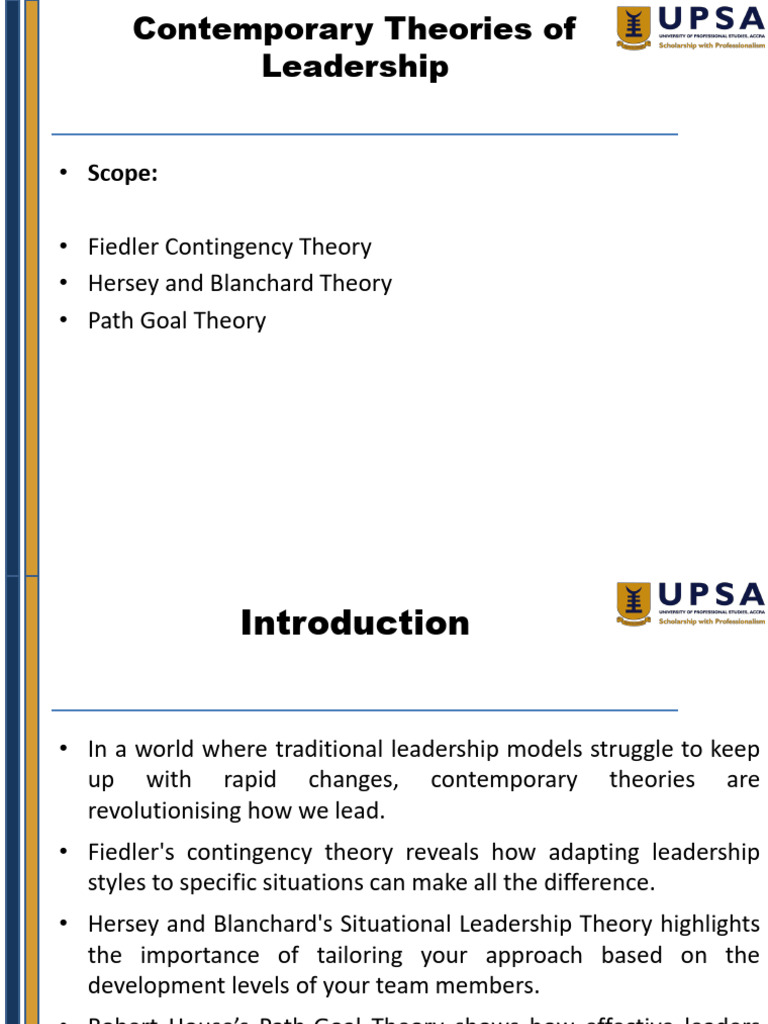 Contemporary Leadership Theories Explained | PDF | Leadership | Popular ...